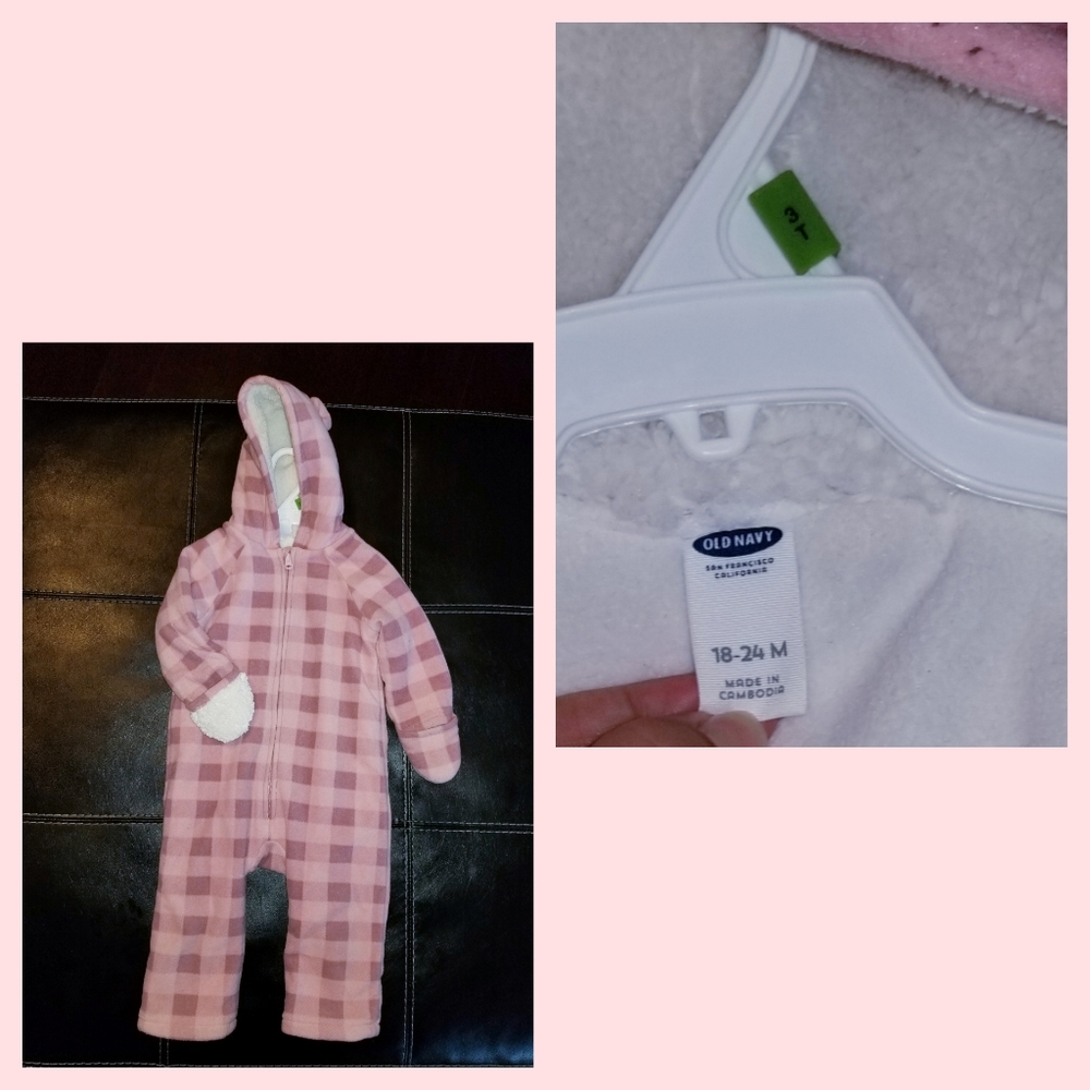 Fleece lined coat suit
